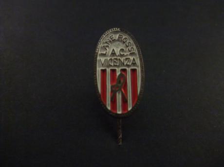 A.C. Vicenza Lane Rossi Italiaanse voetbalclub( speelt in de Serie C) logo klein model